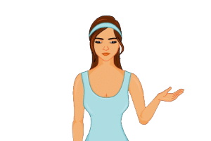 2d website avatar yoga girl